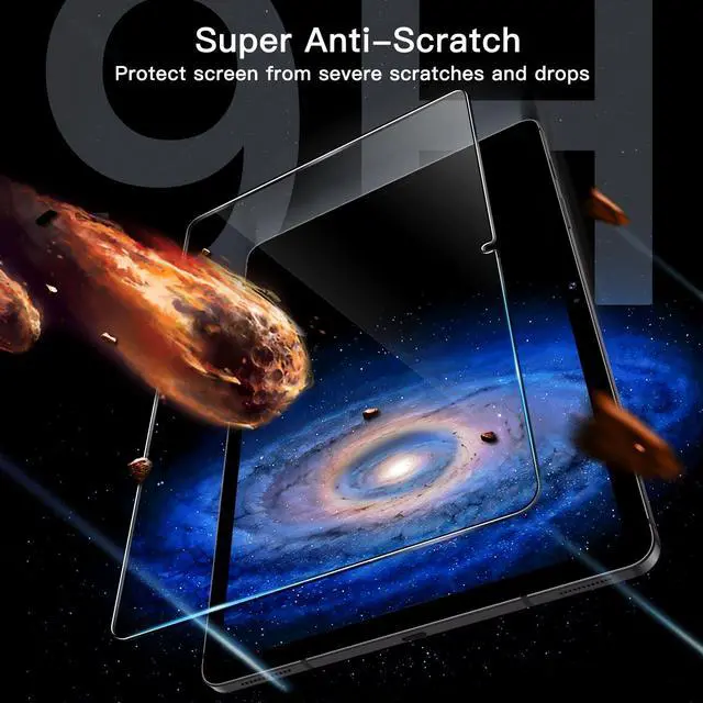 Alt view image 4 of 6 - Screen Protector for Samsung Galaxy Tab S9 11-Inch and Galaxy Tab S10 Lite / S10 FE / S9 FE 10.9-Inch, with Easy Installation Frame, Tempered Glass Film, HD Clear, 2-Pack