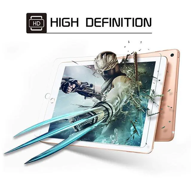 Alt view image 7 of 7 - Screen Protector for iPad 6th 5th Generation 9.7 inch, Tempered Glass Compatible with iPad Air 2, Case Friendly & Apple Pencil Compatible