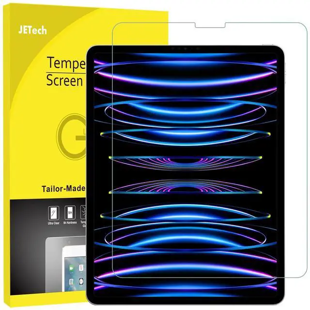 Main image of Screen Protector for iPad Pro 12.9-Inch 2022/2021/2020/2018 (6th/5th/4th/3rd) Model, Edge to Edge Liquid Retina Display, Face ID Compatible, Tempered Glass Film, 1-Pack