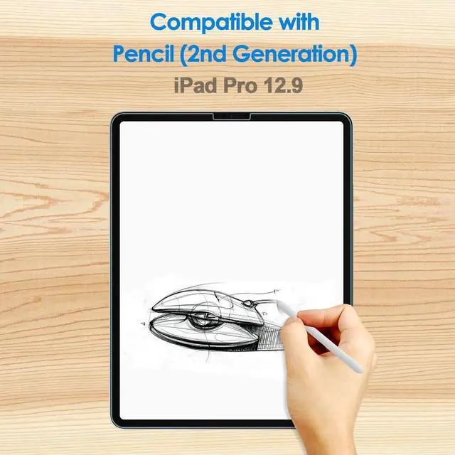 Alt view image 4 of 7 - Screen Protector for iPad Pro 12.9-Inch 2022/2021/2020/2018 (6th/5th/4th/3rd) Model, Edge to Edge Liquid Retina Display, Face ID Compatible, Tempered Glass Film, 1-Pack