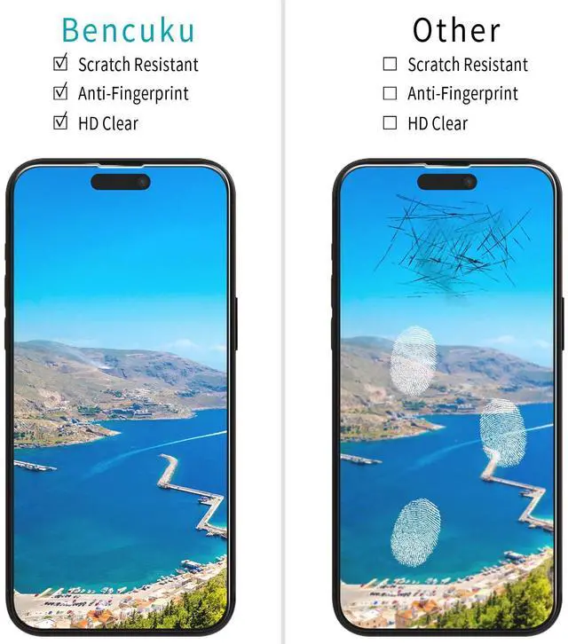 Alt view image 3 of 7 - Screen Protector for iPhone 14 Pro Max 6.7 Inch Tempered Glass, Anti Scratch, Bubble Free