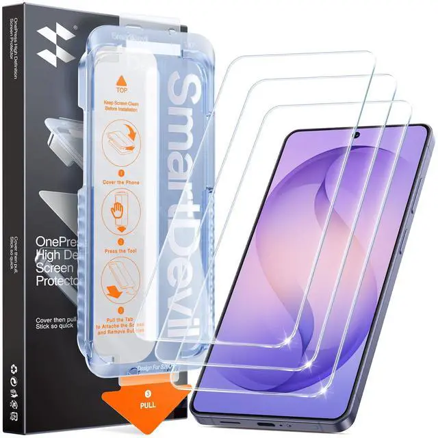 Main image of Pack for Samsung Galaxy S26 Ultra Screen Protector, HD Clear Tempered Glass, 9H Scratch & Impact Resistant, Ultrasonic Fingerprint Sensor Compatible, Bubble-Free & Dust-Free