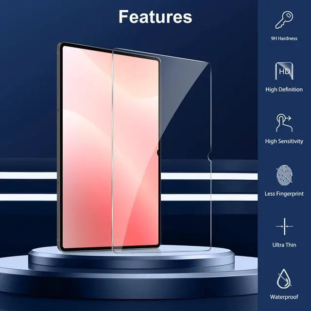 Alt view image 4 of 7 - Pack Screen Protector for Samsung Galaxy Tab S11 Ultra/S10 Ultra/S9 Ultra/S8 Ultra 14.6 Inch, 9H Tempered Glass for Galaxy Tablet S11 Ultra, Anti-Scratch/Case Friendly
