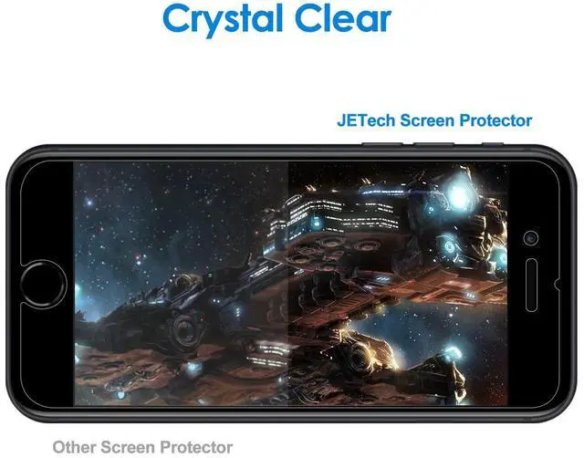 Alt view image 6 of 7 - Screen Protector for iPhone SE 3 (2022 3rd Edition) 4.7-Inch, Tempered Glass Film, 3-Pack