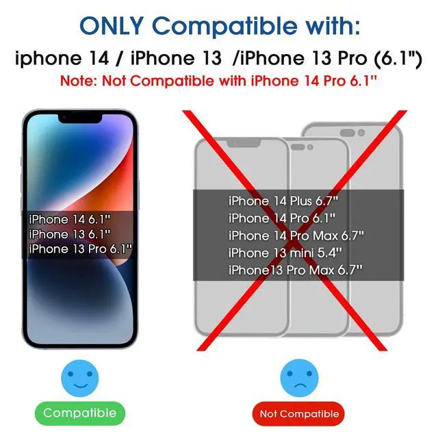 Alt view image 2 of 6 - OneTouch for iPhone 14 Screen Protector 6.1'' Tempered Glass