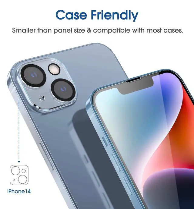 Alt view image 5 of 6 - OneTouch for iPhone 14 Screen Protector 6.1'' Tempered Glass