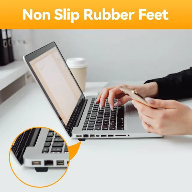 Alt view image 2 of 7 - Rubber Feet for Electronics, Adhesive Rubber Feet 16PCS, Black Rubber Bumpers Self Adhesive 0.81"x 0.3"