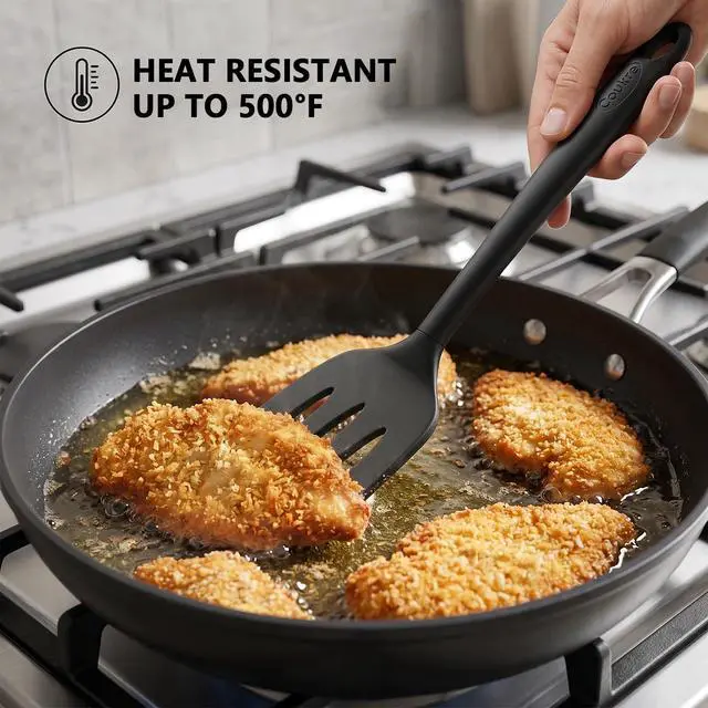 Alt view image 4 of 6 - Pack Silicone Spatula Set, Heat Resistant to 500°F, BPA-Free