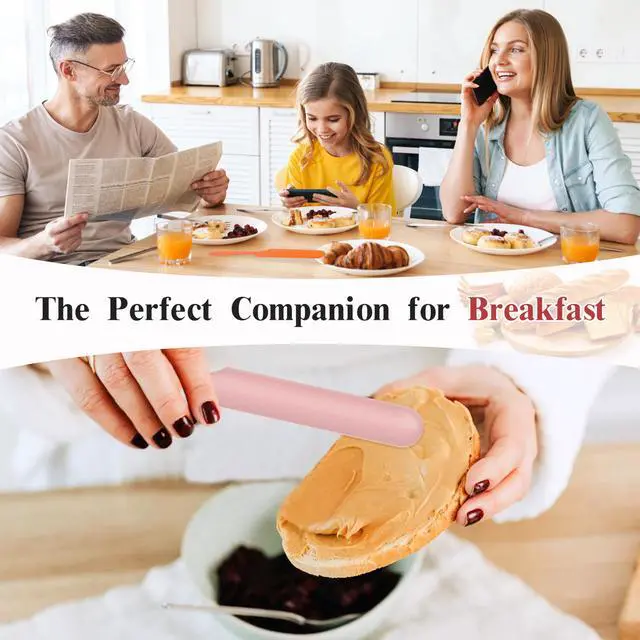 Alt view image 4 of 7 - 6 Pcs Silicone Jar Spatula, Heat Resistant Small Silicone Spatula for Kitchen Use (Cake Cream Butter) with Long Handle for Cooking, Mixing, Baking & Scraping, Non-Stick, 9.4 Inch