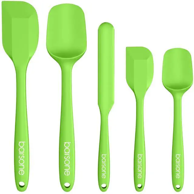 Main image of Piece Silicone Spatula Set - Heat Resistant 446°F Food Grade BPA Free, Nonstick Cookware Safe Dishwasher Safe Kitchen Tools for Baking, Cooking, Stirring, Multicolor.