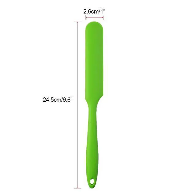 Alt view image 2 of 6 - 4pcs Silicone Spatula Set Heat Resistant Cake Cream Butter Spatulas Mixing Batter Scraper Non-Stick Flexible Baking Cooking Tool 4 Colors (multicolor)