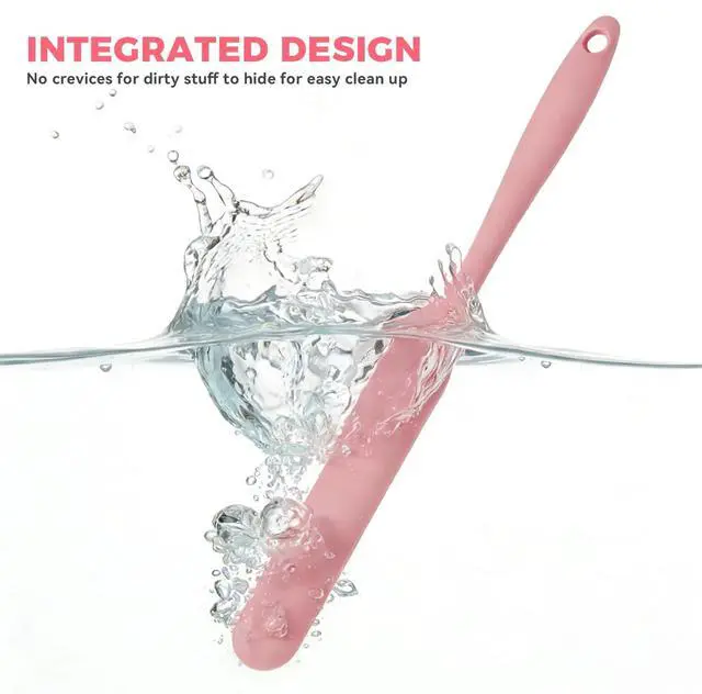 Alt view image 7 of 7 - Silicone Jar Spatula Set of 3, Long Handle Skinny Spatula and Spurtle for Sourdough Starter, Flexible Jar Scraper for Peanut Butter, Jam, Icing, Cream with No Batter Left Behind (3)