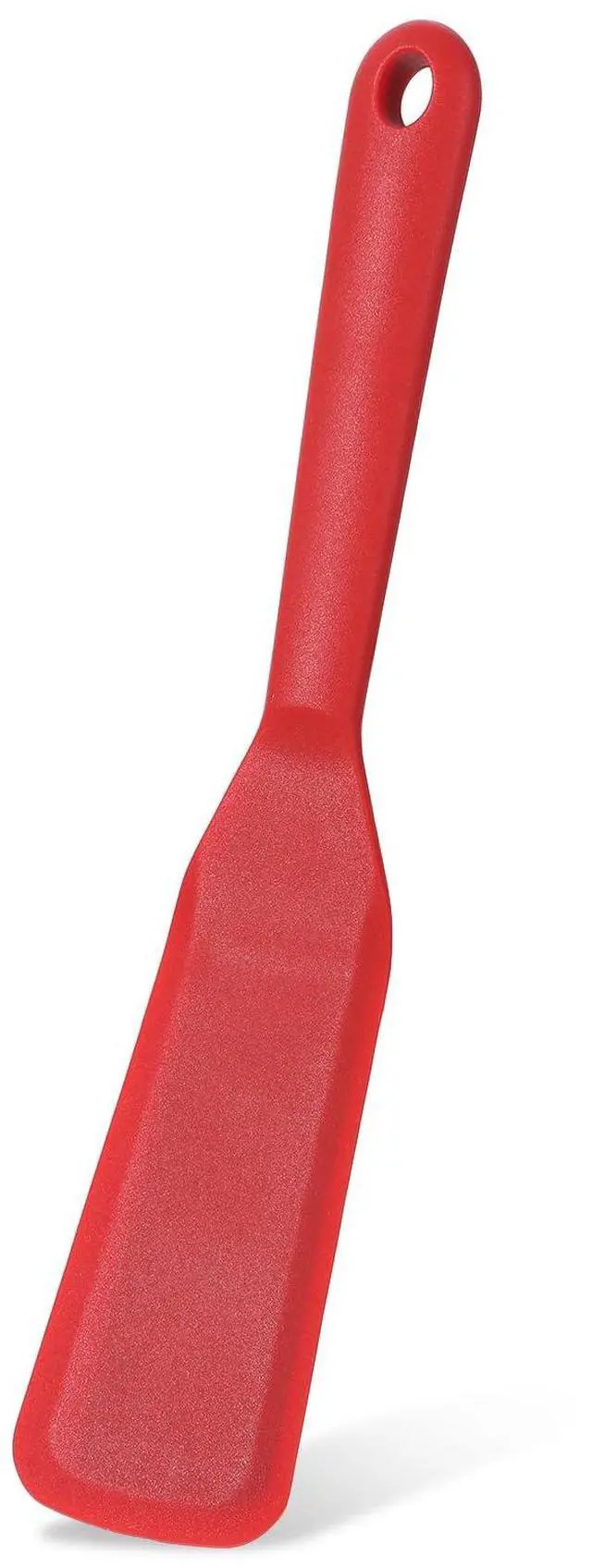 Main image of Silicone Thin Omelet Turner, Thin Crepe Spatula Mini Brownie Serving Spatula Long Heat Resistant Cookie Spatulas Non Stick Pancake Spatulas for Cooking Burgers, Pizza, Steak, Egg, Cake (Red)