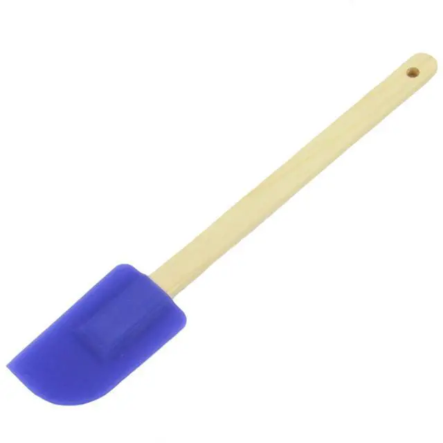Main image of Select Wooden Handled Silicone Spatula, 12 inch, Color May Vary