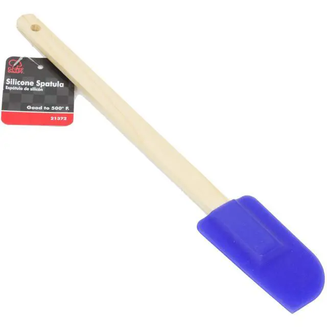 Alt view image 2 of 2 - Select Wooden Handled Silicone Spatula, 12 inch, Color May Vary