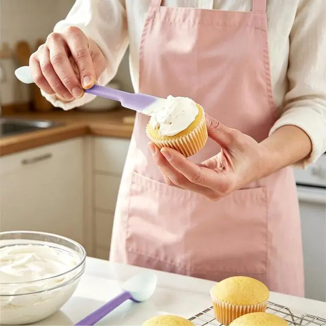 Alt view image 3 of 7 - Scraper Set of 3, Long Handle Silicone Spatula Spoon for Deep Jars
