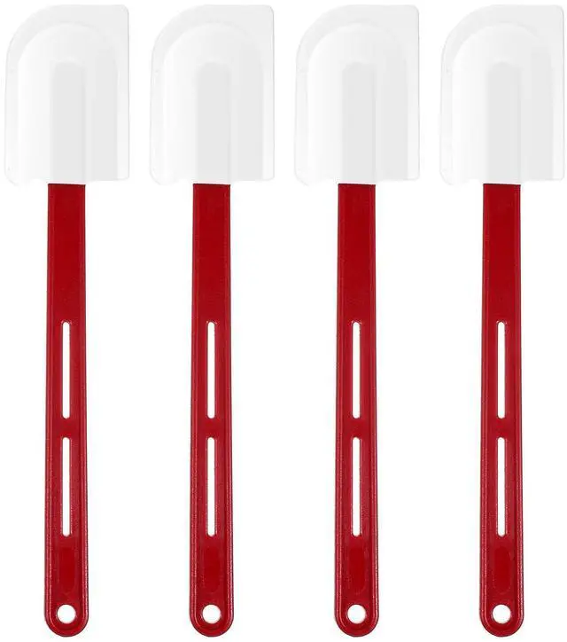Main image of 4 Pcs 14 Inch Silicone Spatulas High Temp, 500°F Heat Resistant Commercial Silicone Spatula Heavy Duty Scraper Rubber Spatulas with Long Handle for Kitchen Cook Baking Mixing, Dishwasher Safe