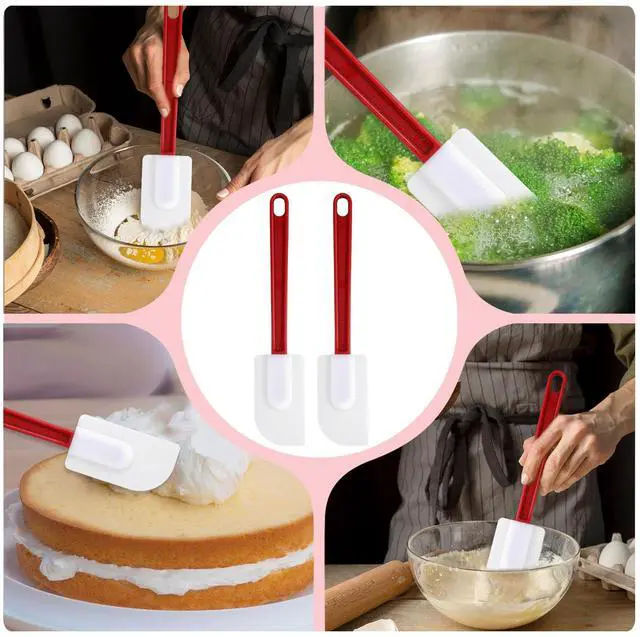 Alt view image 4 of 7 - 5 Pcs 9.8 Inch Rubber Spatula, 500 High Heat Resistant-Bpa Free