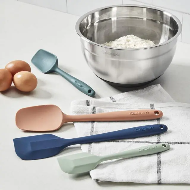 Alt view image 3 of 4 - Set of 4 High Heat Resistant Silicone Spatulas Flexible Kitchen Utensils for Cooking & Baking, CTG-00-S4SD