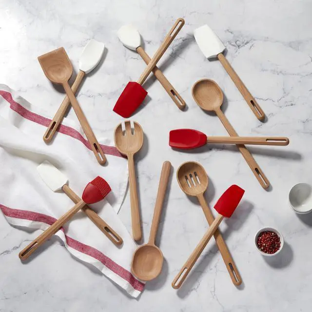 Alt view image 3 of 3 - Silicone Signature Medium Spatula, Cerise