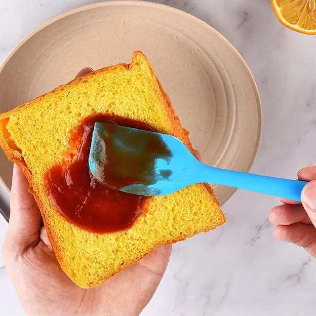 Alt view image 7 of 7 - 8 Pieces Silicone Spatulas,8.5 inch Non-stick with Stainless Steel Core,Heat Resistant-500, Food Grade Dishwasher Safe, for Mixing,Cooking,Baking (Mixed color)