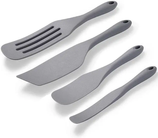 Main image of Silicone Spurtle Set, Silicone Spatula Set, Heat Resistant Cooking Utensil for Nonstick Cookware, ServingBaking, Whisking, Smashing, Scooping, Spreading, 4 Piece