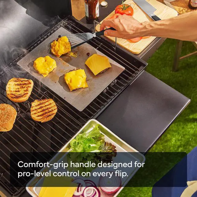 Alt view image 6 of 7 - Fish Silicone Spatula - Slotted Turner for Cooking - Perfect for Frying - Heat Resistant - Dishwasher Safe -1mm Thick Flexible Flipper - Soft Silicone Grip Handle for Easy Use