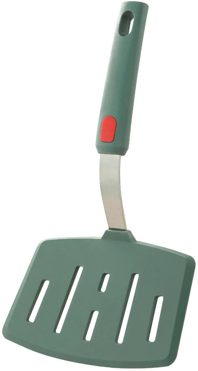 Main image of Silicone Wide Pancake Spatula, Slotted Turner for Cooking or Baking, Large Spatula for Egg, Fish, Steak, Flipping and Wok Use, Dishwasher Safe