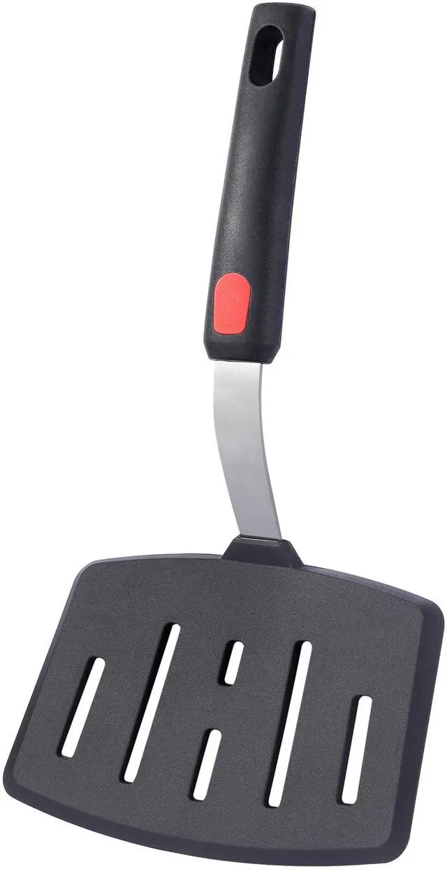 Main image of Silicone Wide Spatula, Slotted Turner for Cooking or Baking, Large Pancake Spatula for Egg, Fish, Steak, Flipping and Wok Use, Dishwasher Safe
