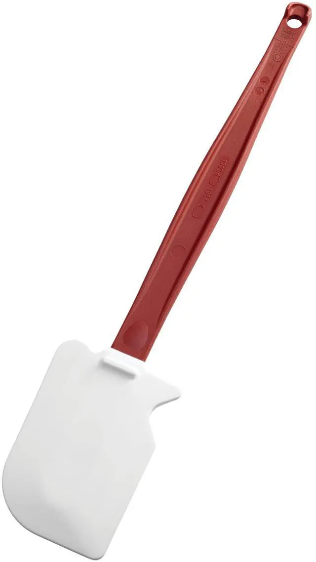 Main image of High Heat Resistant Silicone Heavy Duty Spatula/Food Scraper 13.5-Inch 500 Degrees F Red Handle for Baking/Cooking/Mixing Commercial Dishwasher Safe
