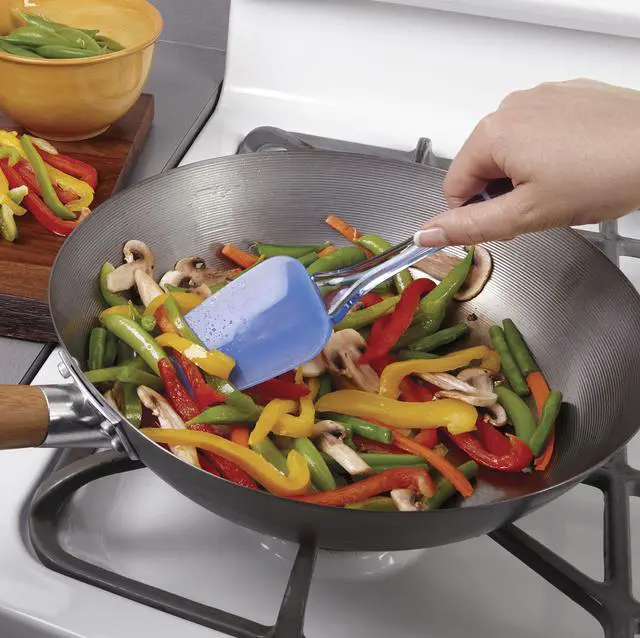 Alt view image 5 of 7 - Easy Flex Silicone Spatula Set - Your Versatile Tools for Mixing, Folding, Scraping, Cooking, Frosting and Serving, Blue, 3-Piece