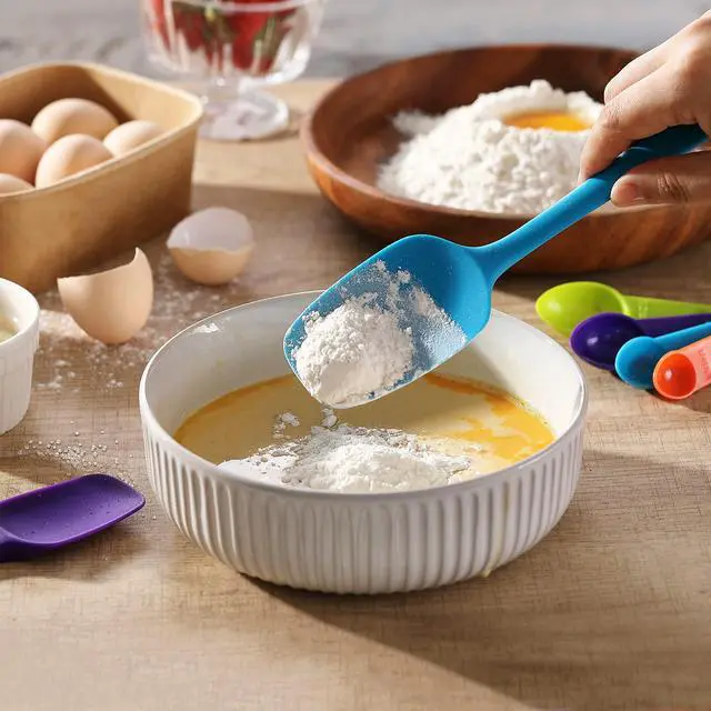 Alt view image 6 of 7 - 5PCS Silicone Rubber Spatula Set, Food Grade BPA-Free Spatulas for kitchen Use, Heat Resistant Spatula for Cooking & Baking, Dishwasher Safe