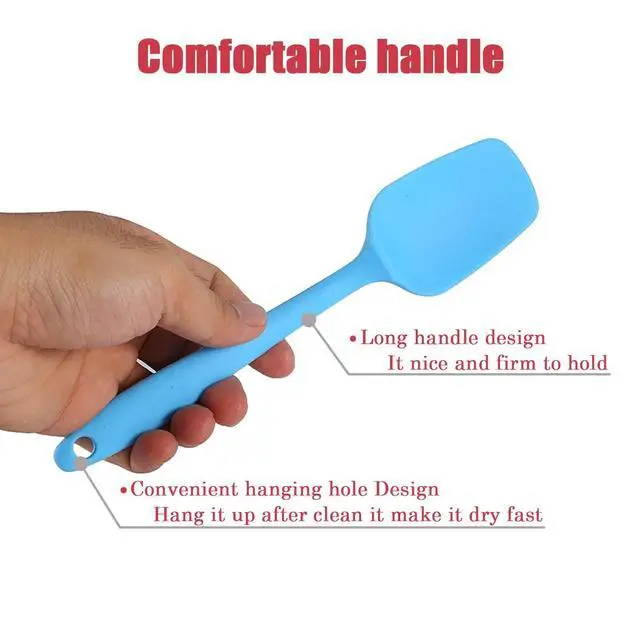 Alt view image 4 of 7 - Silicone Spatula Set, Rubber Spoon Spatula for Baking, Heat Resistant Cooking Utensil, Flexible Silicone Spoon Baking Mixing Tool Cooking Gadget (4-Piece)