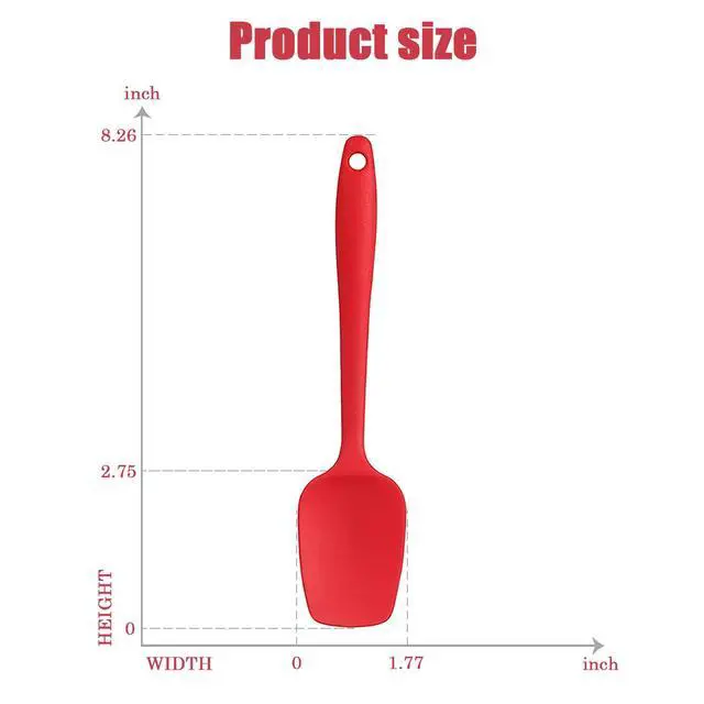 Alt view image 5 of 7 - Silicone Spatula Set, Rubber Spoon Spatula for Baking, Heat Resistant Cooking Utensil, Flexible Silicone Spoon Baking Mixing Tool Cooking Gadget (4-Piece)