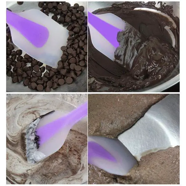 Alt view image 5 of 7 - Silicone Spatulas Set of 4 - Heat Resistant Non-Stick Flexible Rubber with Solid Stainless Steel Core Kitchen Essential Gadget Premium Scraper Spoon Set - Seamless, Dishwasher Safe, 2 Size