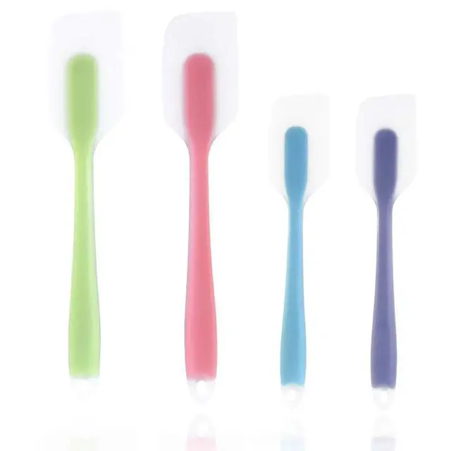 Alt view image 6 of 7 - Silicone Spatulas Set of 4 - Heat Resistant Non-Stick Flexible Rubber with Solid Stainless Steel Core Kitchen Essential Gadget Premium Scraper Spoon Set - Seamless, Dishwasher Safe, 2 Size