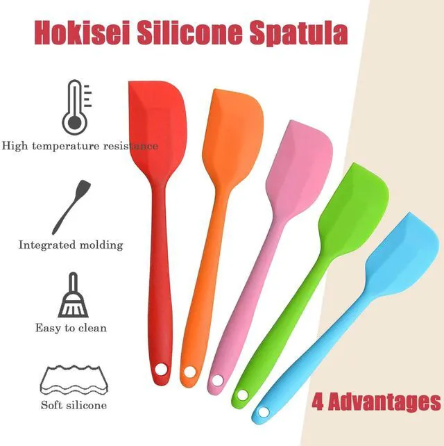 Alt view image 2 of 7 - Silicone Spatula Heat Resistant Small Rubber Spatulas Cooking Utensil Set Non-Stick Flexible Rubber Essential Cooking Gadget For Cake/Cream/Pastry/Butter/Batter Mixing/Cooking-(5 Pieces)