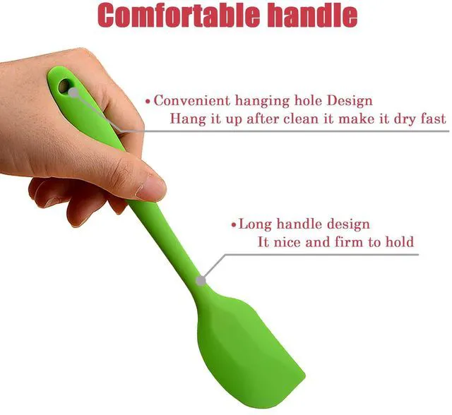 Alt view image 4 of 7 - Silicone Spatula Heat Resistant Small Rubber Spatulas Cooking Utensil Set Non-Stick Flexible Rubber Essential Cooking Gadget For Cake/Cream/Pastry/Butter/Batter Mixing/Cooking-(5 Pieces)