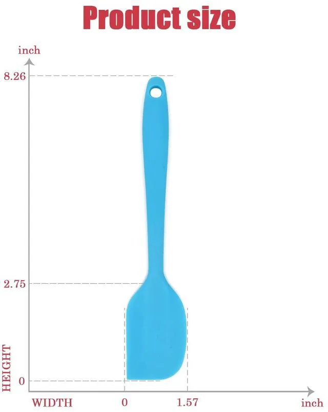 Alt view image 5 of 7 - Silicone Spatula Heat Resistant Small Rubber Spatulas Cooking Utensil Set Non-Stick Flexible Rubber Essential Cooking Gadget For Cake/Cream/Pastry/Butter/Batter Mixing/Cooking-(5 Pieces)