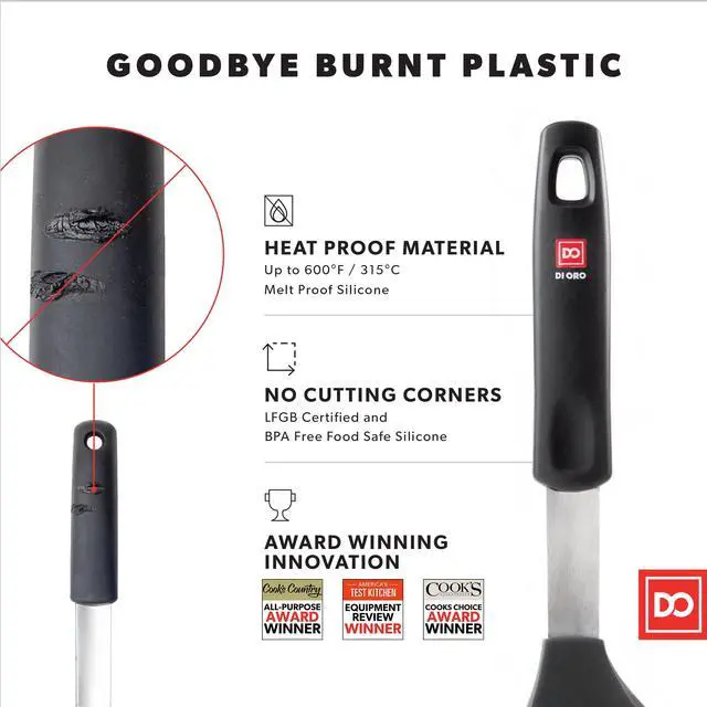 Alt view image 4 of 7 - Spatulas for Kitchen Use - Forever Warranty - 600°F Heat Resistance Silicone - Turner Spatula Set for Cooking - BPA Free Wide Pancake Spatulas - Egg Flippers for Nonstick Cookware Safe (2pc)