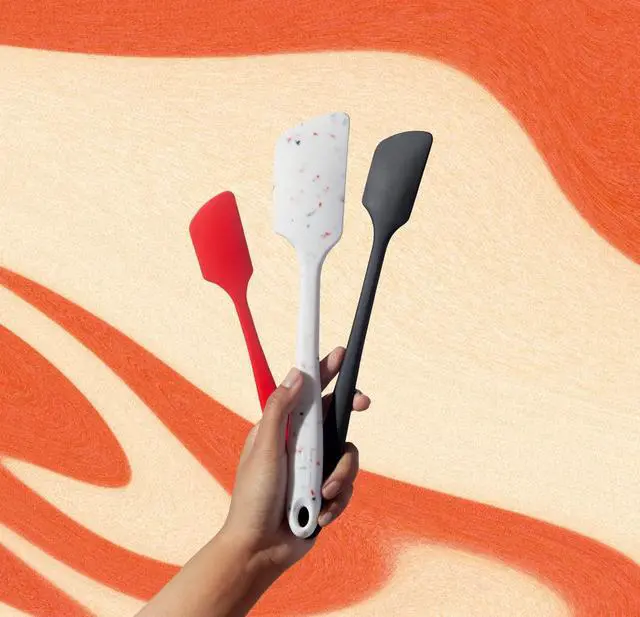 Alt view image 7 of 7 - Get It Right Silicone Kitchen Spatula - Non-toxic Cooking Utensils for Nonstick Cookware, Cooking and Baking, Ultimate - 11IN - Red