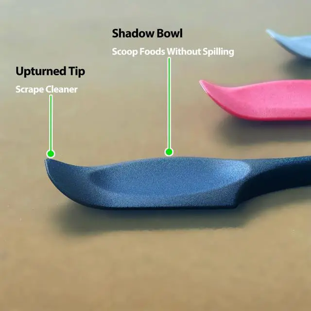 Alt view image 4 of 7 - Silicone Mini Spatulas, Curved Small Spatula with Shallow Bowl for Kitchen, Seamless Jar Scraper for Cooking Baking, Wet Pet Food Spatula, 8.2 IN, 4 PackAssorted