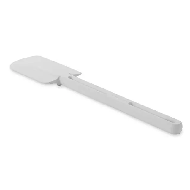 Alt view image 2 of 4 - Scraper Spatula/Food Scraper 13.5-Inch Dishwasher Safe White Heavy Duty Rubber Silicone Spatula for Resturant/Home Cooking/Baking