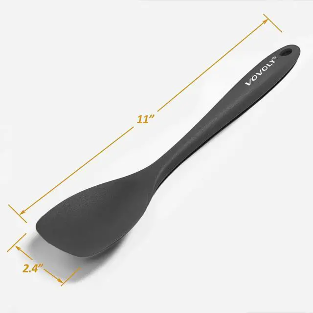 Alt view image 6 of 7 - Upgrade Silicone Spatula Spoon Set,Heat Resistant Rubber Spoonula, Seamless Non-Stick Flexible Scrapers for Baking Mixing Tool,3 Pack,