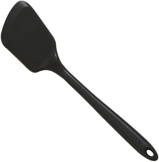 Main image of Get It Right Silicone Kitchen Spatula Turner - Non toxic cooking utensils for Nonstick Cookware, Cooking and Baking, Mini Flip - 11IN - Black