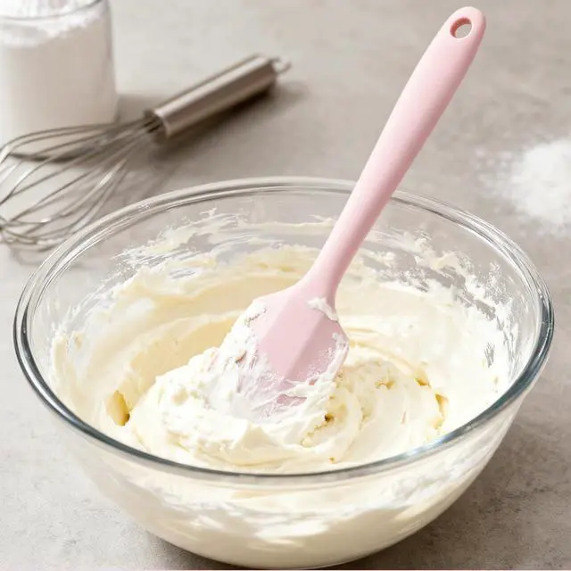 Alt view image 6 of 6 - Silicone Spatula Set - Rubber Spatula - 600°F Heat Resistant Baking Spoon & Spatulas (Pink)