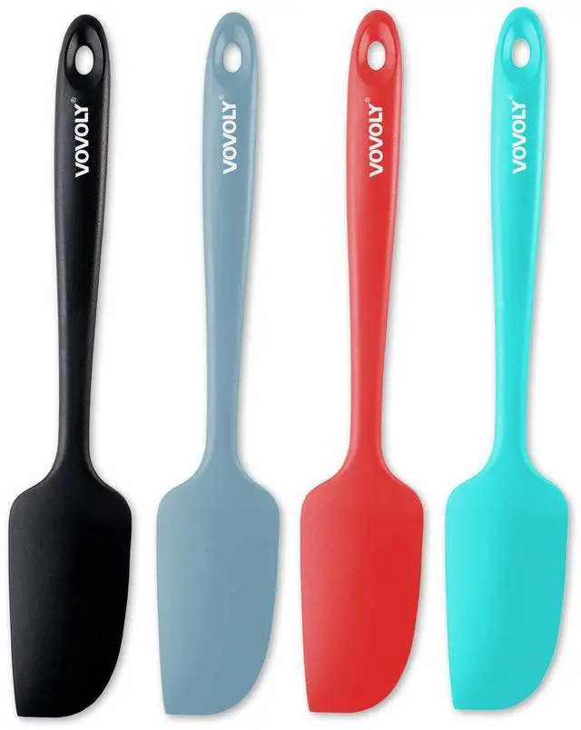 Main image of Mini Silicone Spatula - BPA Free Pro-Grade 600ºF Heat-Resistant Non-Stick Small Rubber Jar Spatula - Silicone Kitchen Scraper Utensil Tool for Cooking and Baking, 8.8 IN