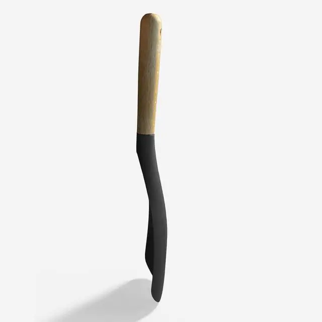 Alt view image 3 of 7 - Cooking Spoon for Nonstick Cookingwares, Silicone Spoon Spoon for Mixing, Scoop, and Scrape, Black (13.4''+11.4" Black 2-Pack)