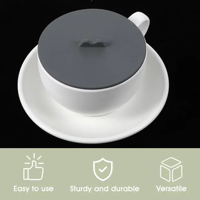 Alt view image 5 of 7 - 3 Pcs Silicone Cup Covers for Glass Cups Coffee Mugs