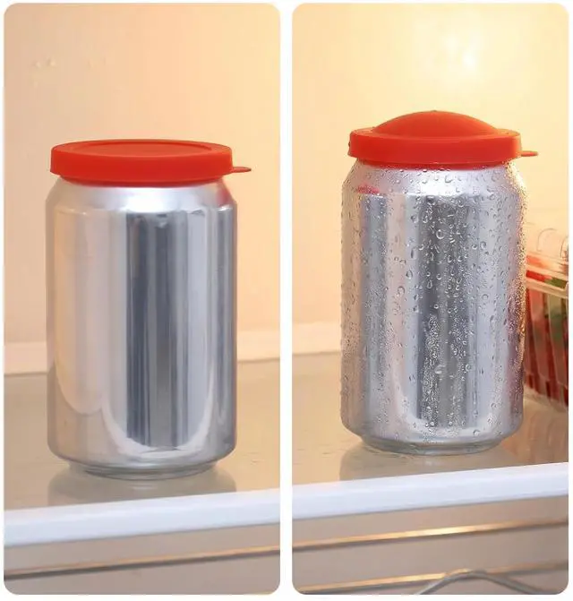 Alt view image 5 of 7 - 3 Pcs Soda Can Lids, Reusable Silicone Soda Cans Cover Pop Can Caps